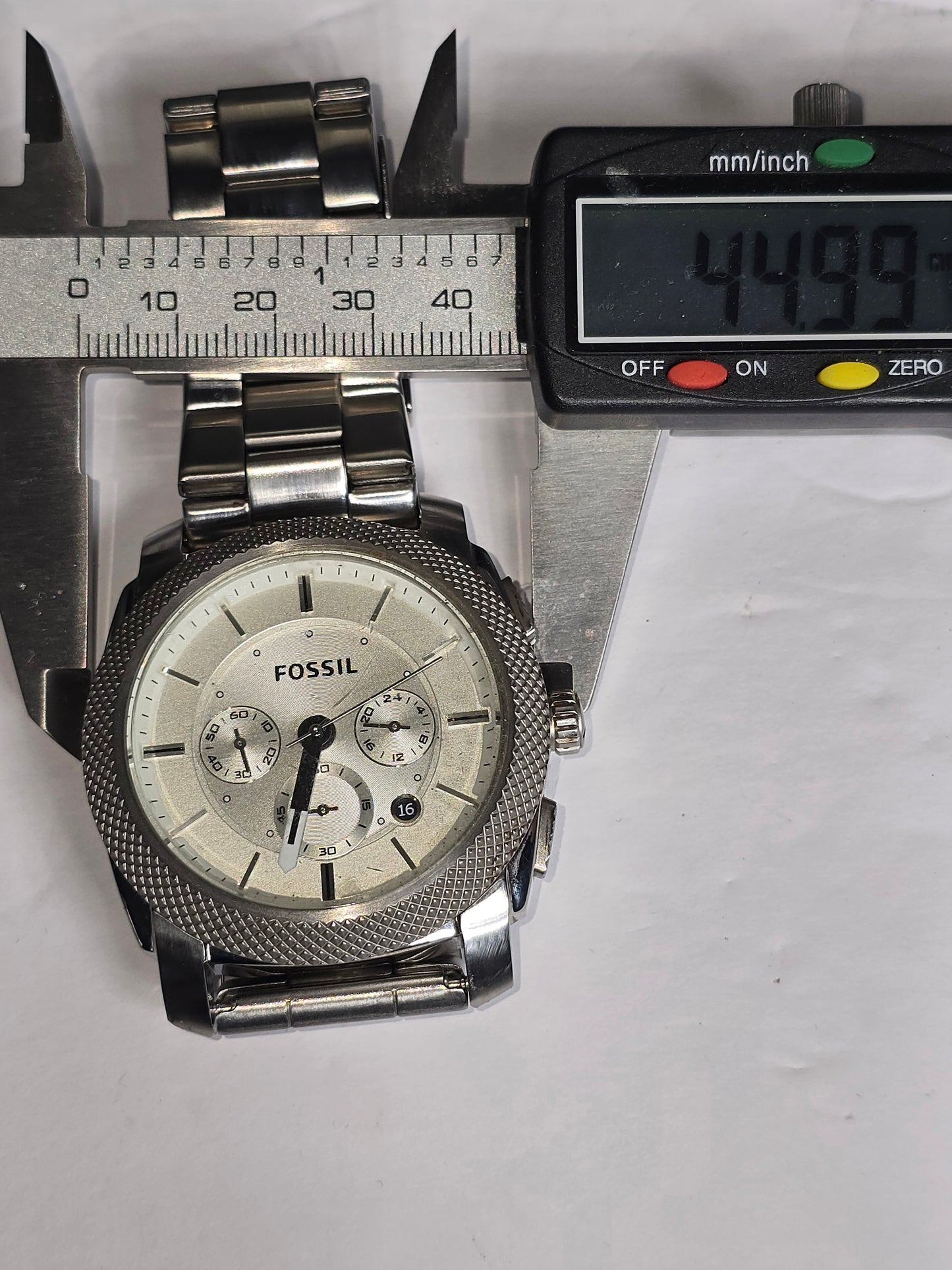 Vintage Fossil Machine chronograph watch 4663