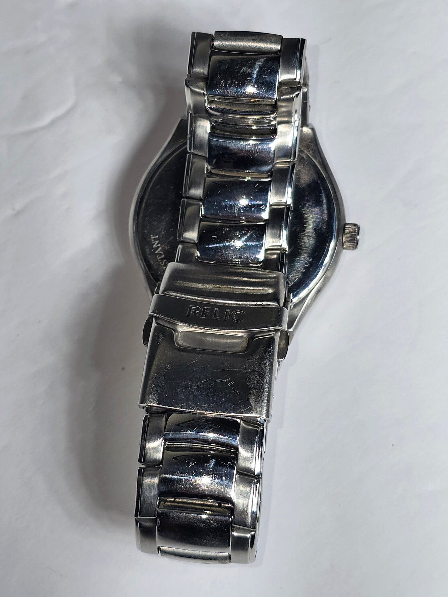 Vintage Relic by Fossil "BIG TIC" lightning dial watch