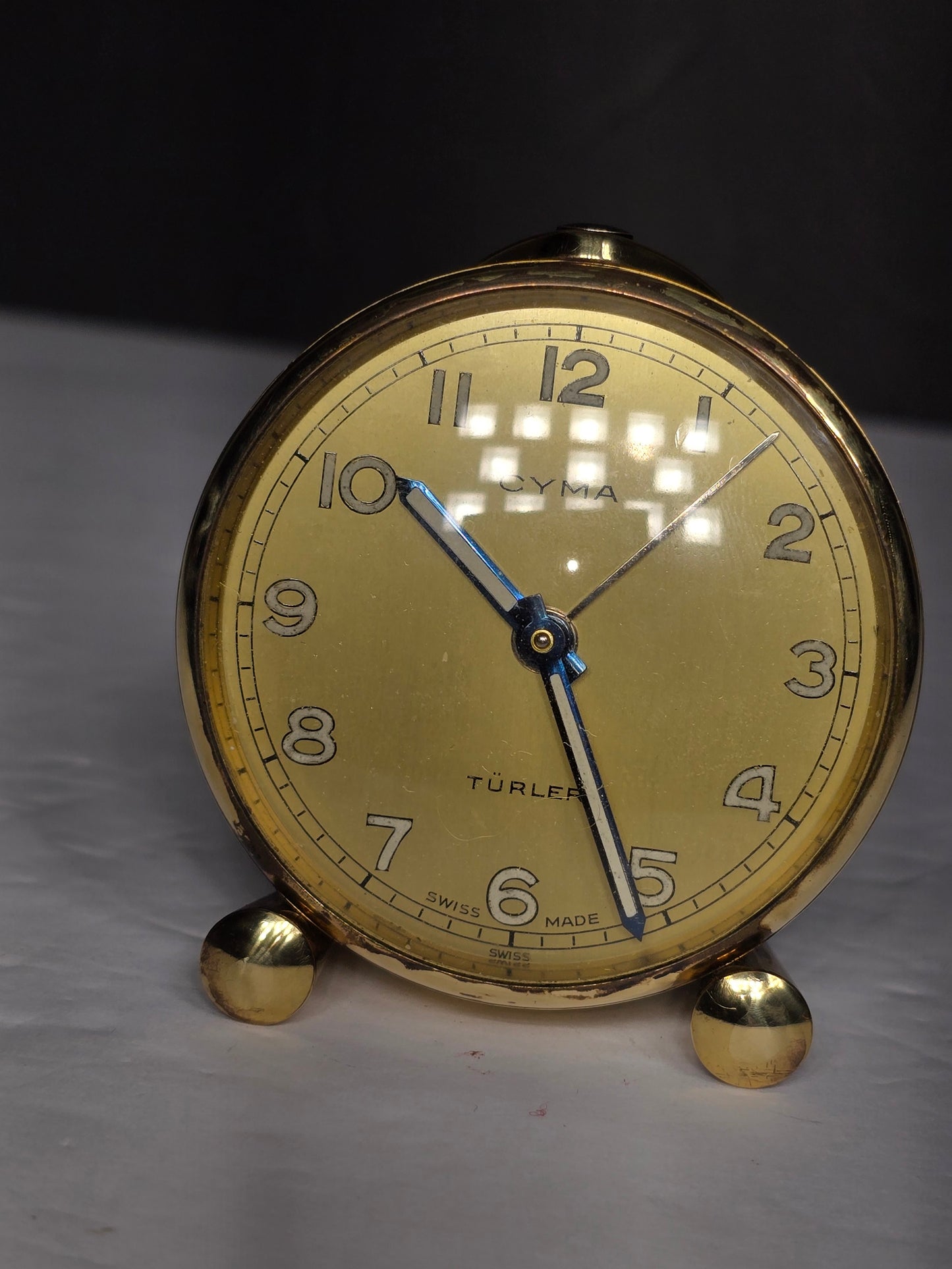 Vintage Cyma alarm clock