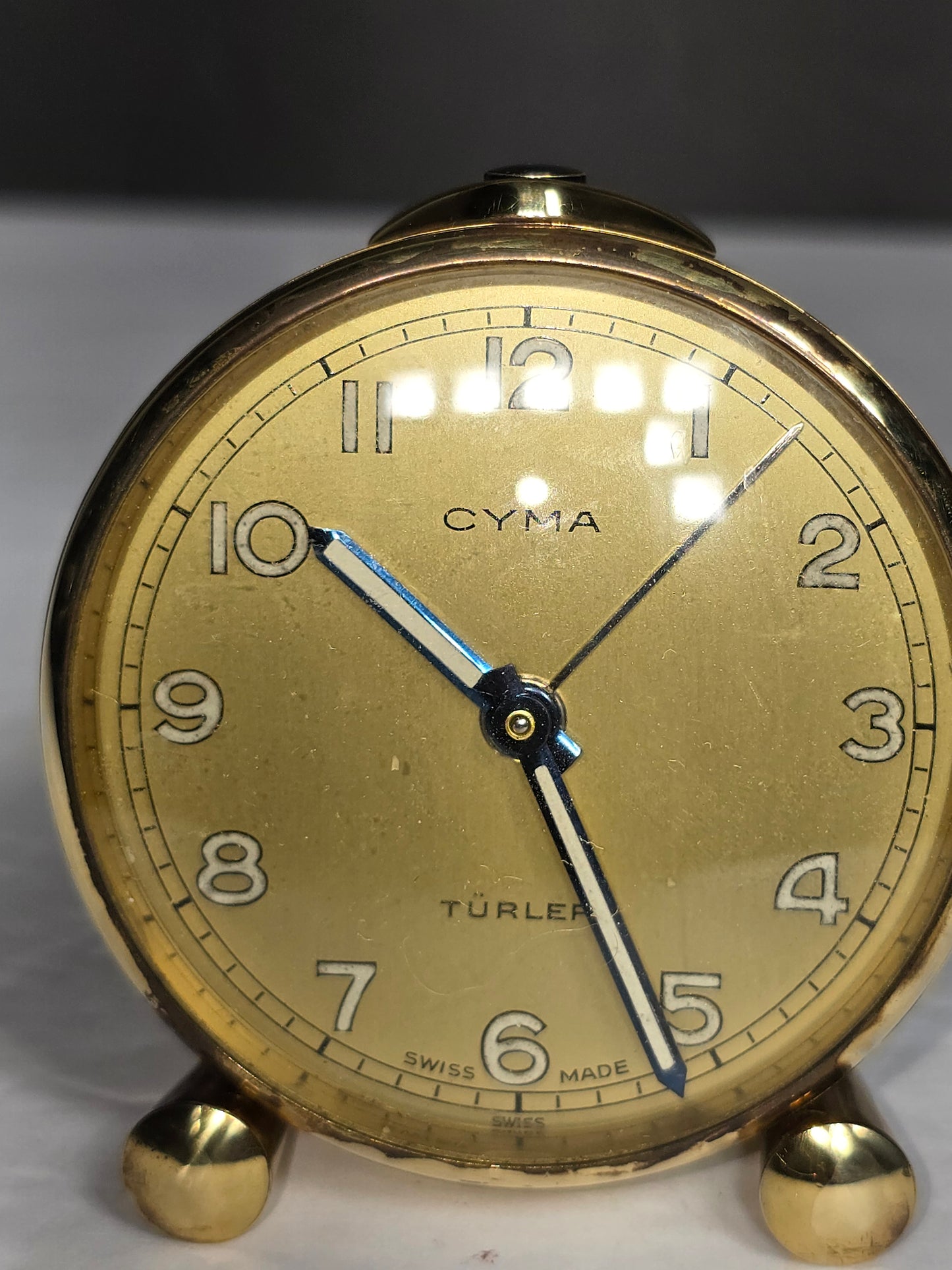 Vintage Cyma alarm clock