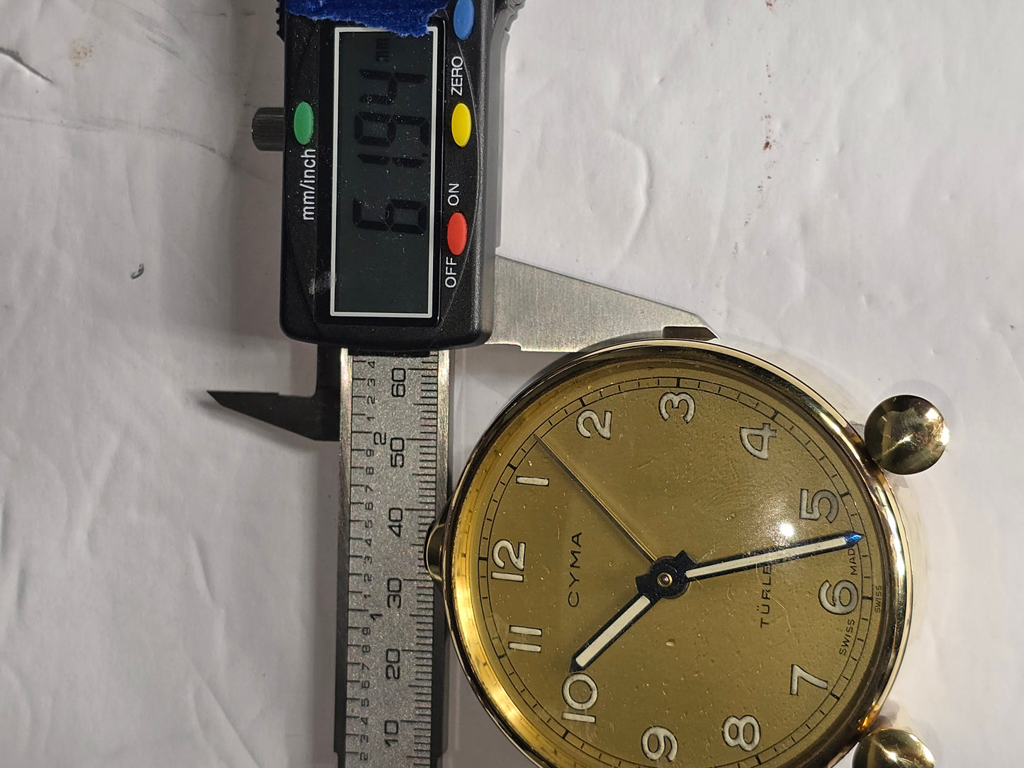 Vintage Cyma alarm clock