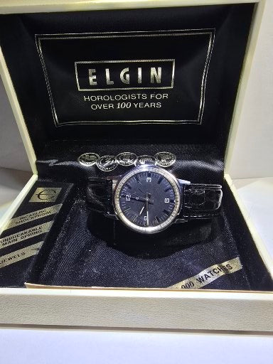 Vintage 1970's Elgin stainless steel watch