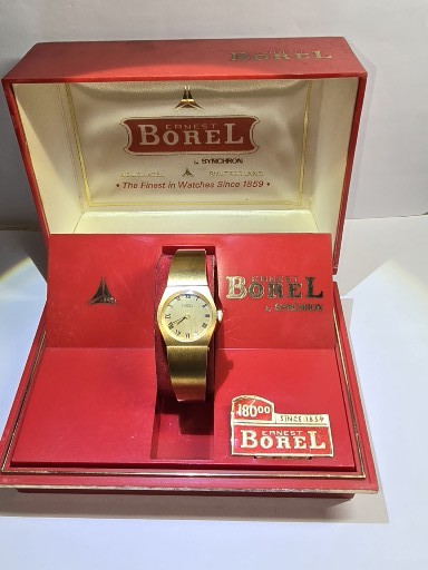 Vintage very rare new old stock Ernest Borel 10kep synchron ladies' watch