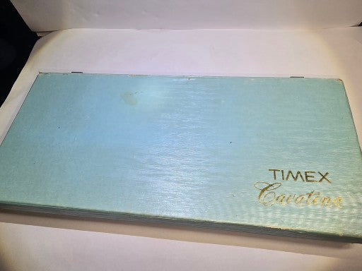 Vintage "rare" Timex Cavatina with box ladies' 2 wristwatches seven leather bands six bezels
