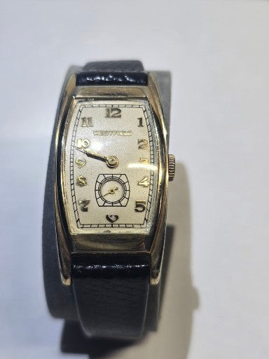 Scarce Westfield by Bulova 1930's men's watch original fifth av presentation box