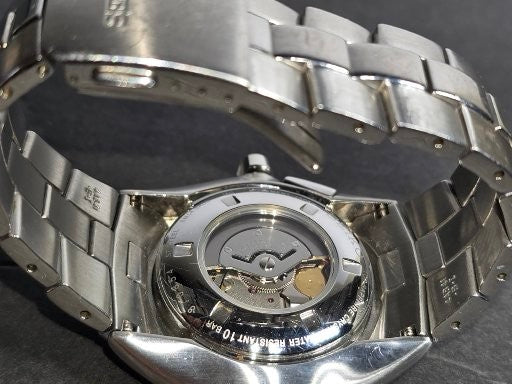 Vintage Seiko Arctura Kinetik Retrograde see thru the back watch