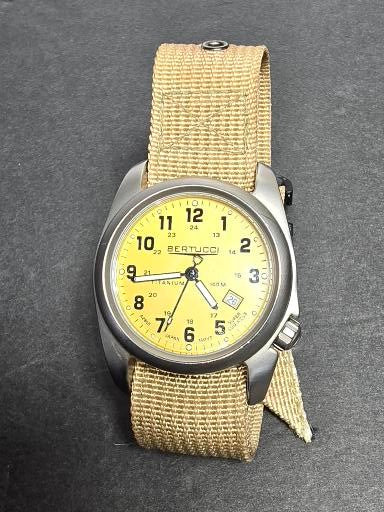 Vintage Bertucci A-T2 Titanium field watch