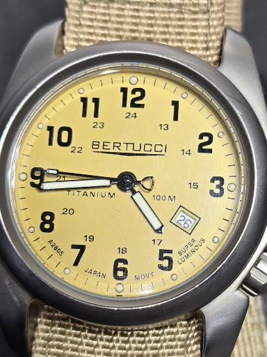 Vintage Bertucci A-T2 Titanium field watch