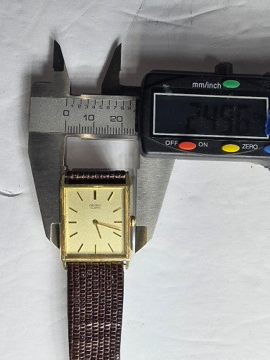 Vintage "tank" style Seiko quartz dress watch 8629-5019