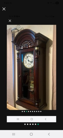 VINTAGE HOWARD MILLER WALLCLOCK MODEL 612-221