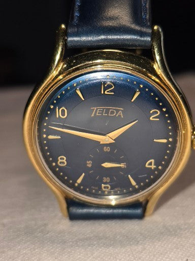 VINTAGE TELDA 18K MEN WRISTWATCH BEAUTIFUL CONDITION