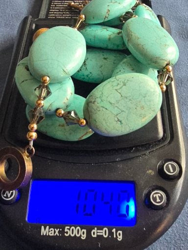 VINTAGE NATURAL TURQUOISE NECKLACE