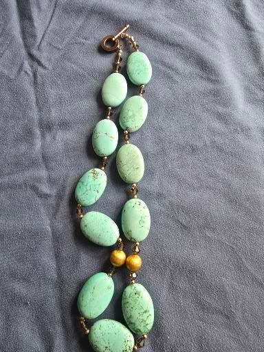 VINTAGE NATURAL TURQUOISE NECKLACE