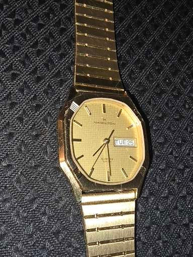 Vintage Hamilton model 9974 day-date wristwatch