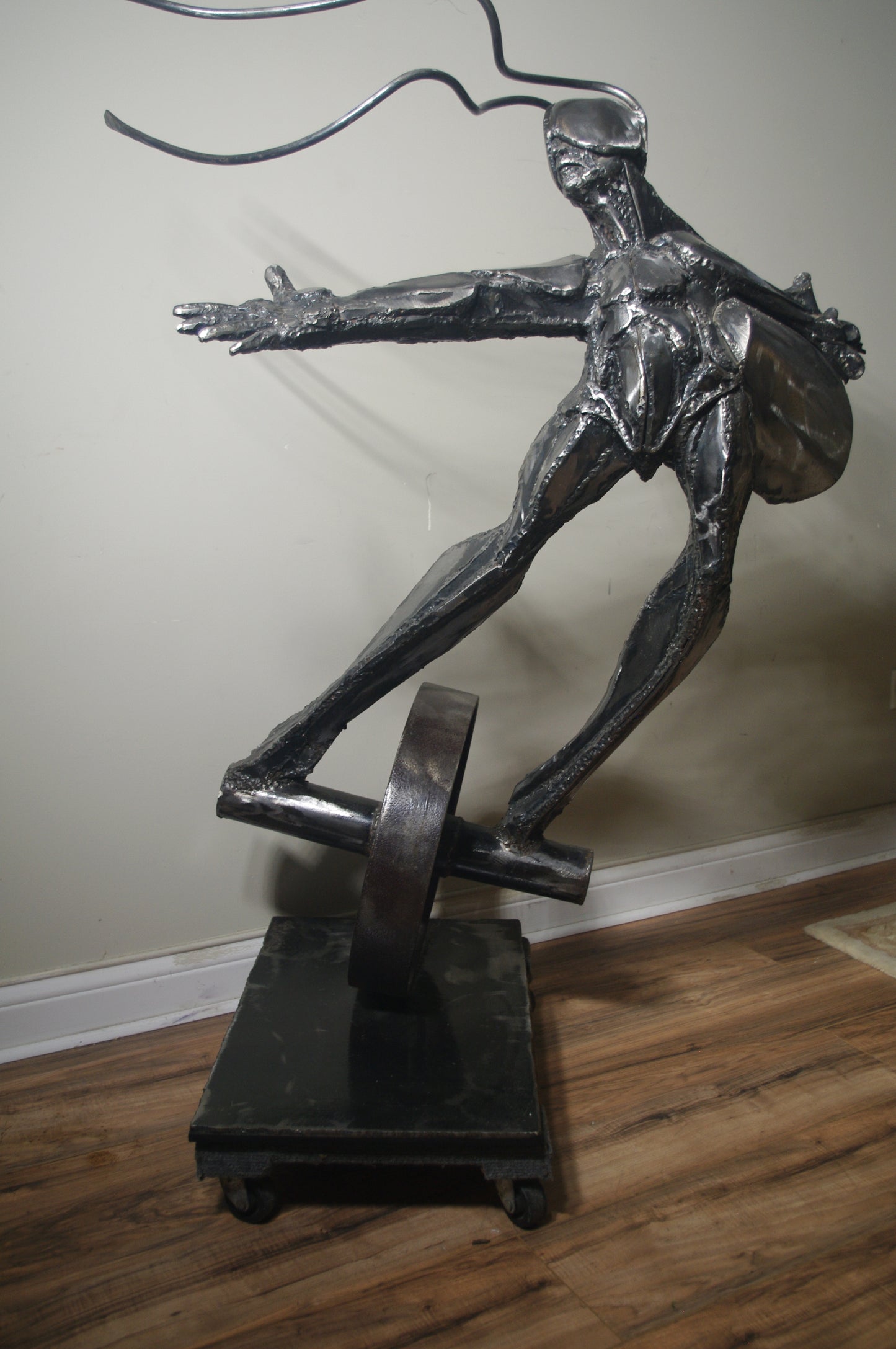 Theodore Gall Knight Rider figurative steel sculpture