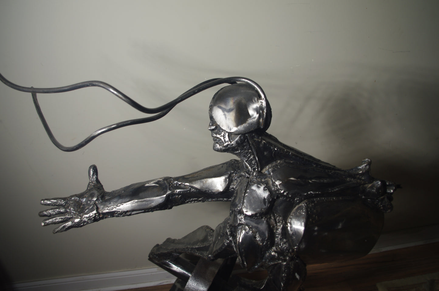 Theodore Gall Knight Rider figurative steel sculpture