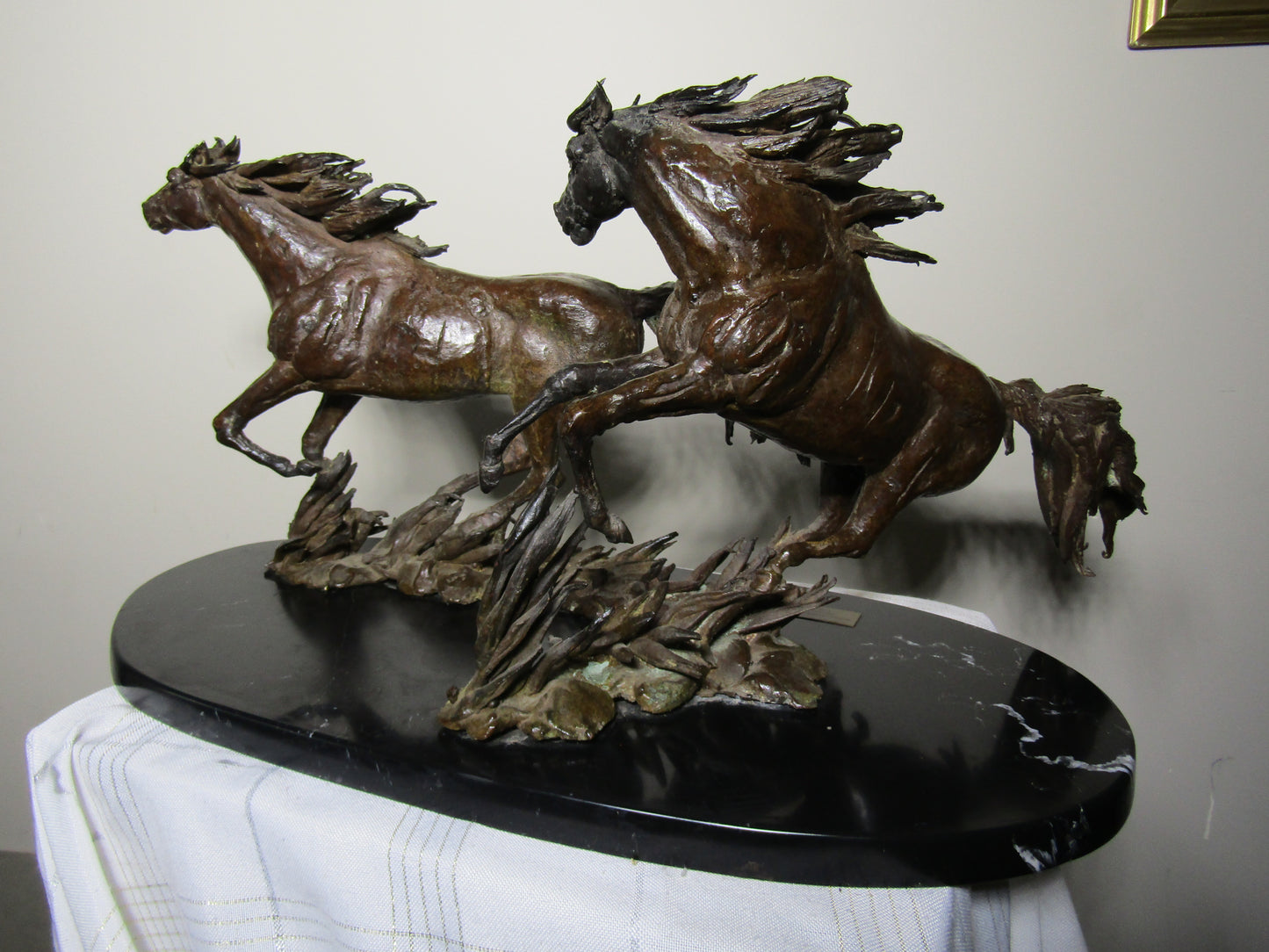 Ruben Hernandez "Galope" cast bronze sculpture vintage