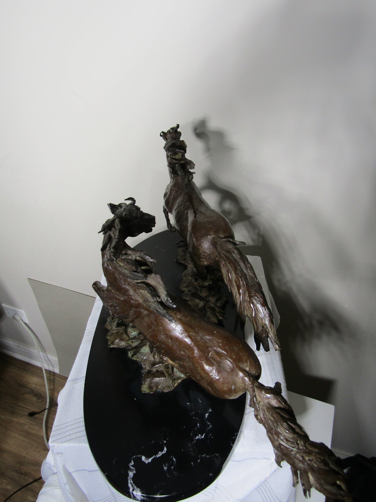 Ruben Hernandez "Galope" cast bronze sculpture vintage