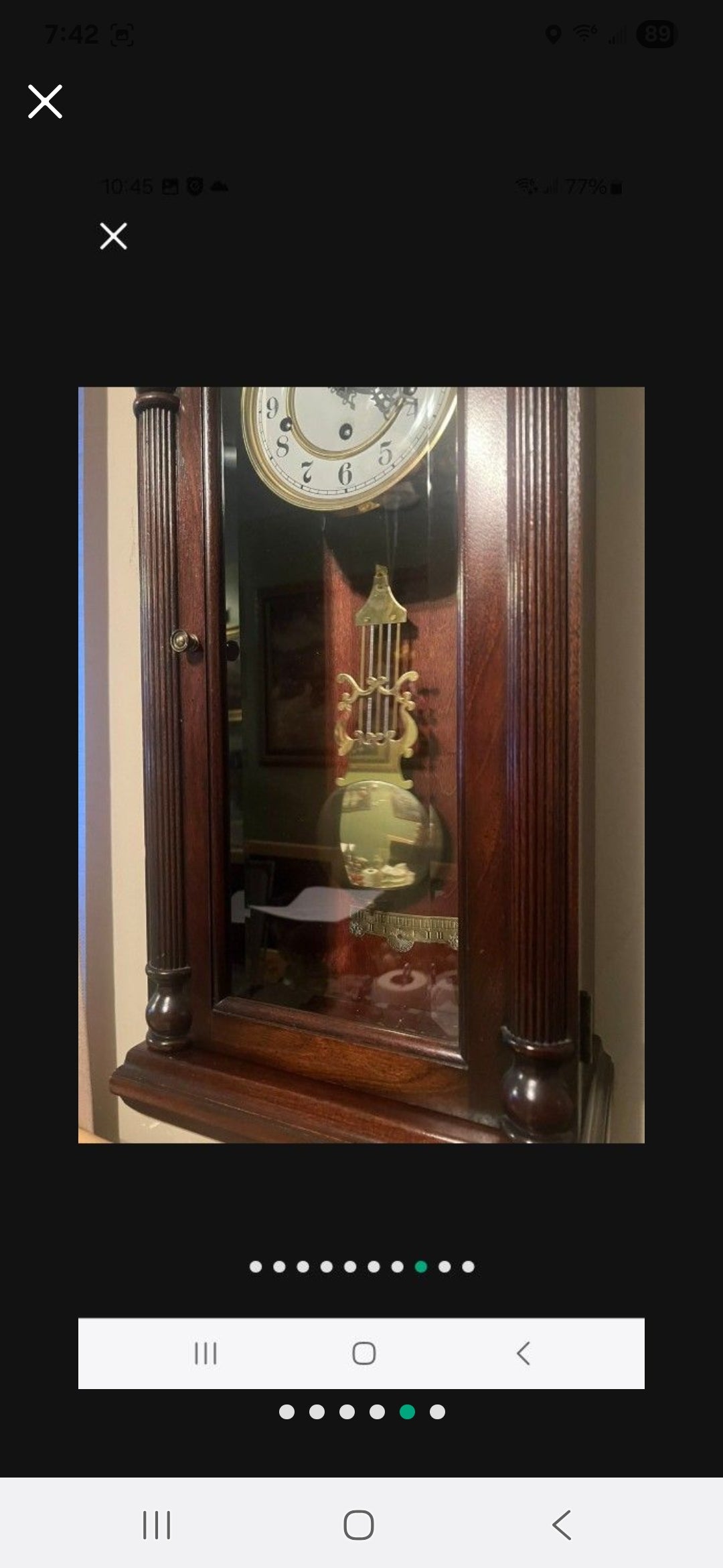 VINTAGE HOWARD MILLER WALLCLOCK MODEL 612-221